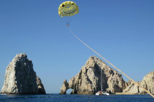 Single, Tandem, or Triple PARASAILING in Cabo with Views of The Arch